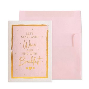 Start With Wine Love Card