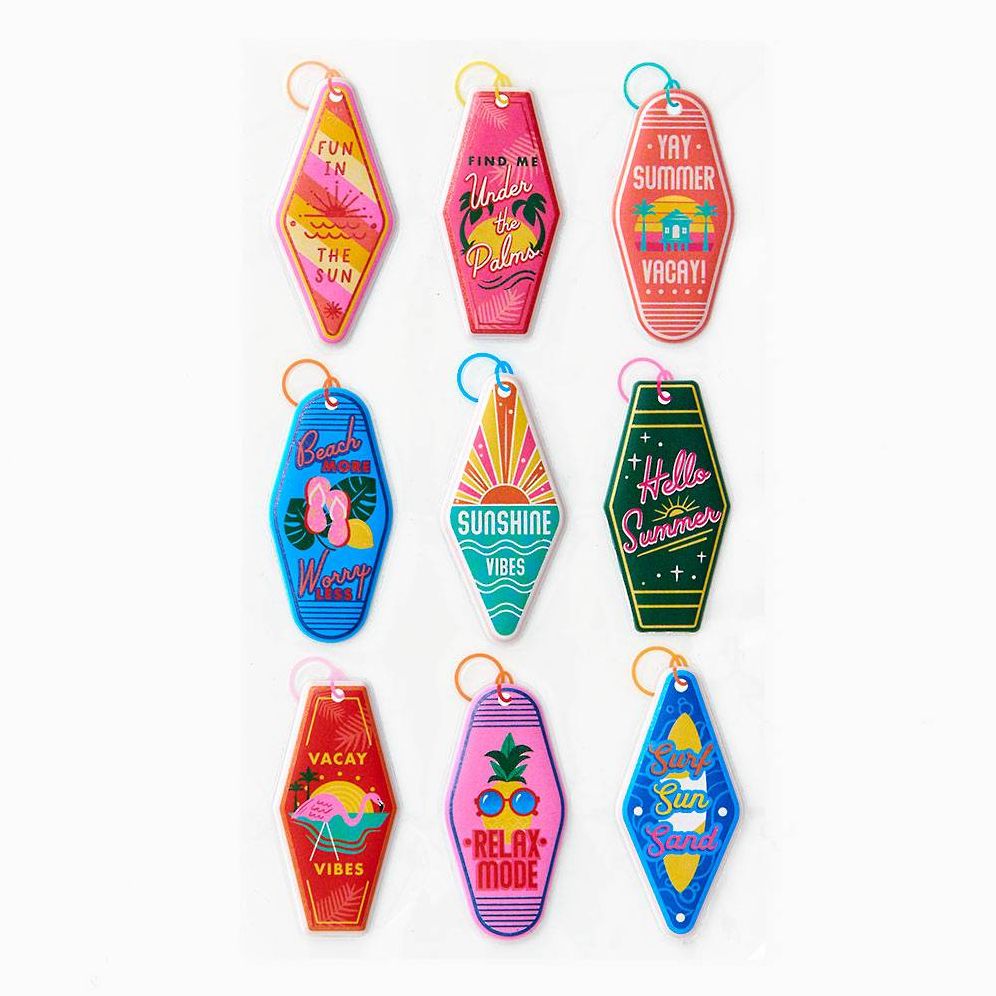 Summer Motel Key Stickers - Image 2