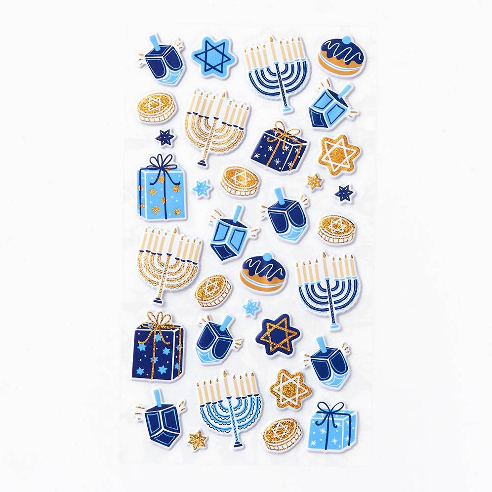 Hanukkah Icons Puffy Stickers - Image 2