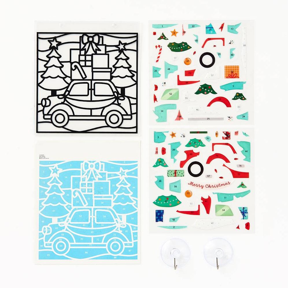 Festive Holiday Car Stained Glass Kit - Image 2
