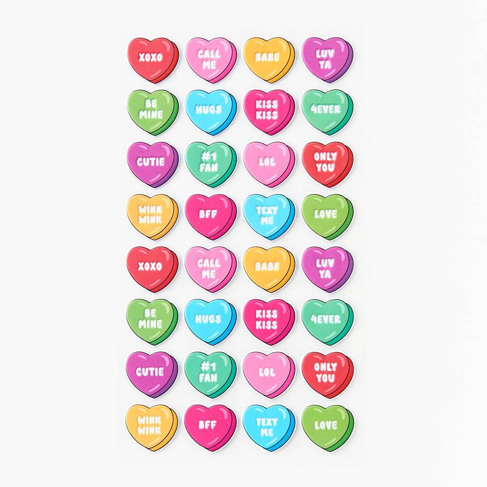 Candy Heart Puffy Stickers - Image 2