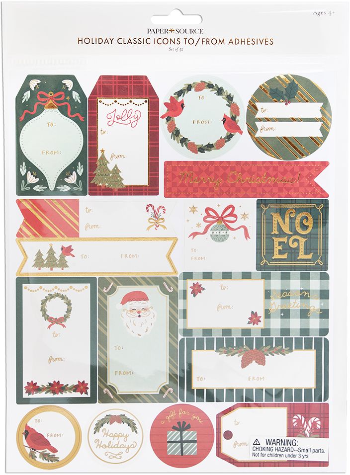 Holiday Classic Icons Adhesive Tags - Image 2