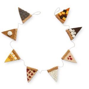 Thanksgiving Pie Slices Wool Felt Garland