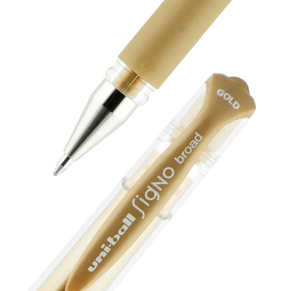 uniball Signo Gel Impact Pens. Bold Point (1.0mm). Assorted Metallic. 3 Pack (Gold. Silver. White) - Image 11