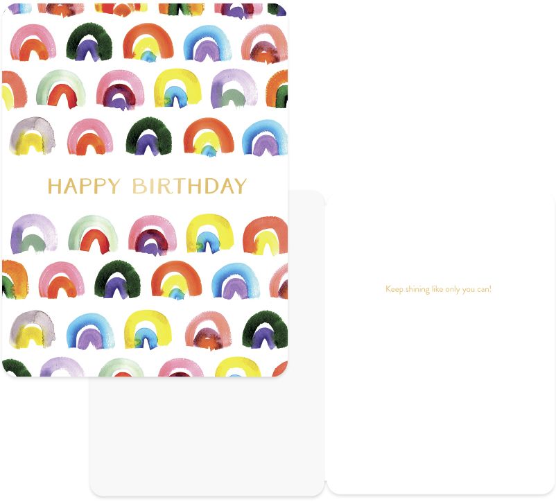 Keep Shining Rainbows Birthday Card - Image 2