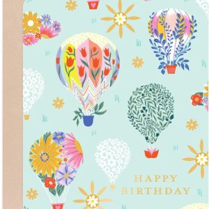 Sky's The Limit Balloons Birthday Card