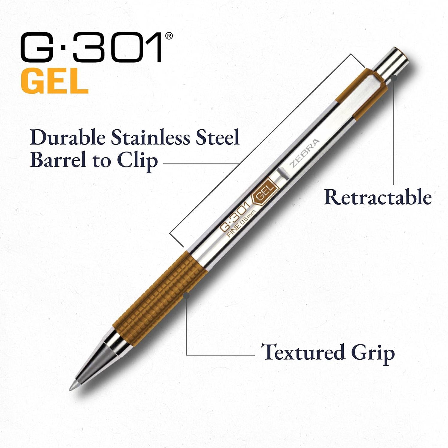 G-301 Retractable Gel Earthscapses 0.5mm 4pk - Image 4