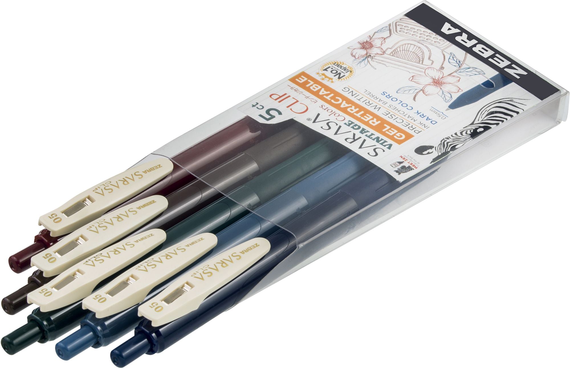 Sarasa Clip Vintage Dark Pens - Image 2