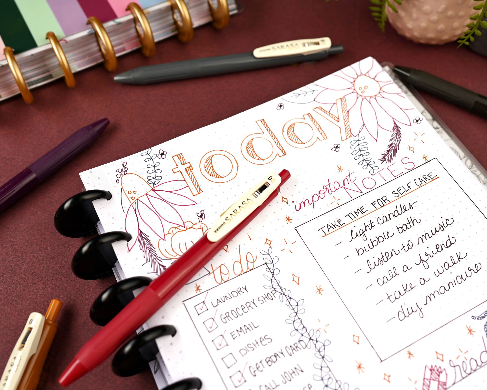 Sarasa Clip Vintage Dark Pens - Image 6
