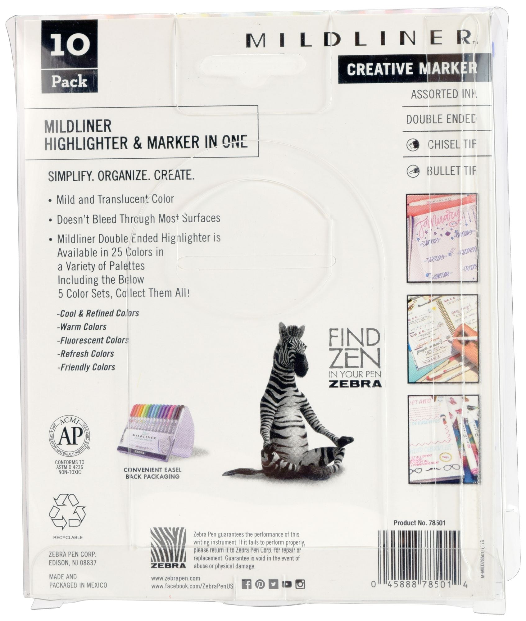 Zebra Mildliner Double Ended Highlighter Set - Image 3