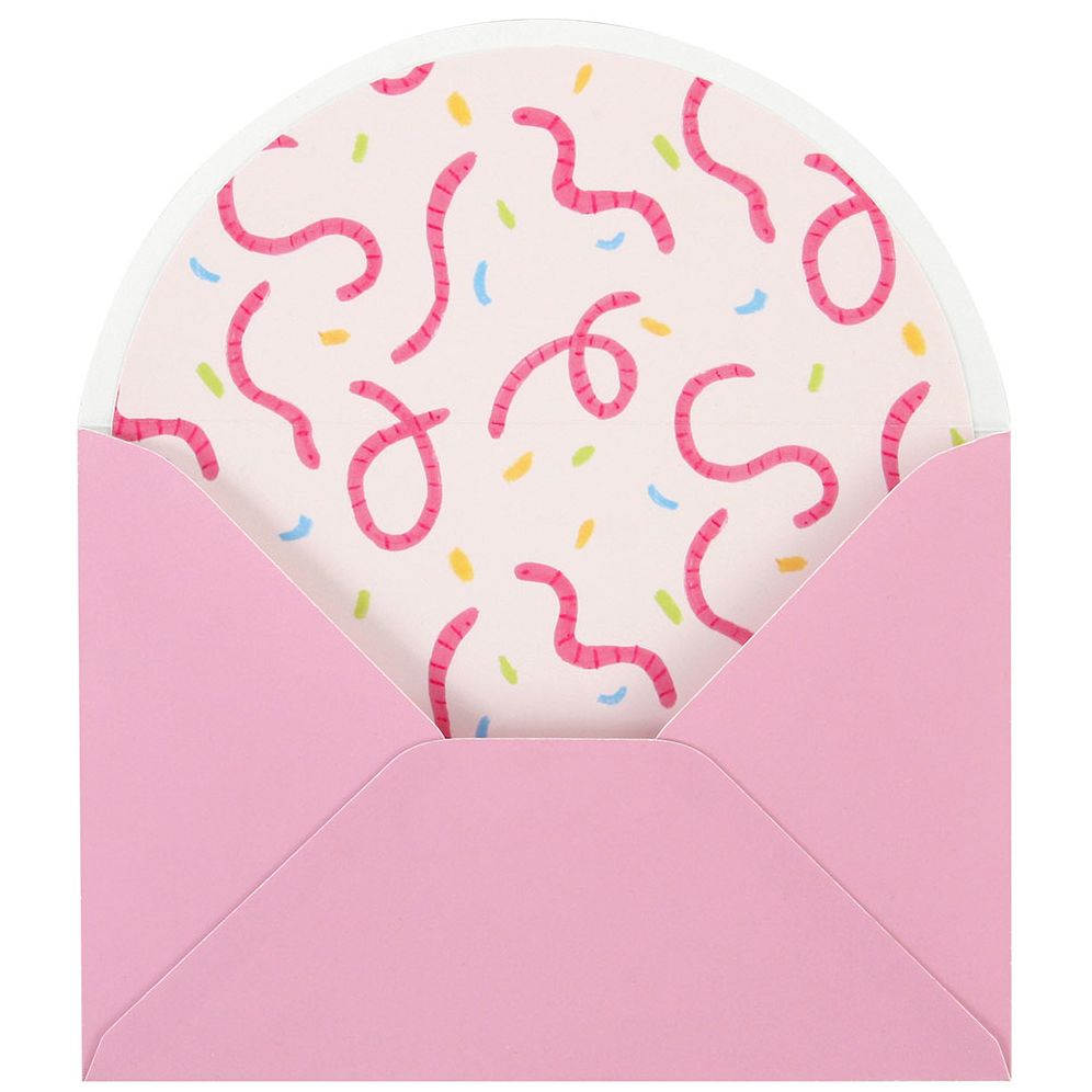 Worm Wishes Birthday Card - Image 2