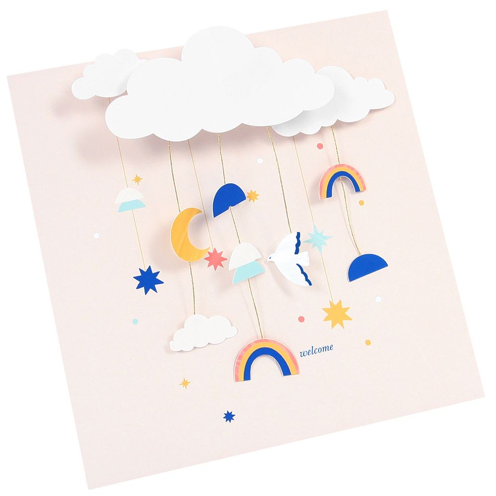 Cloud Mobile Baby Card