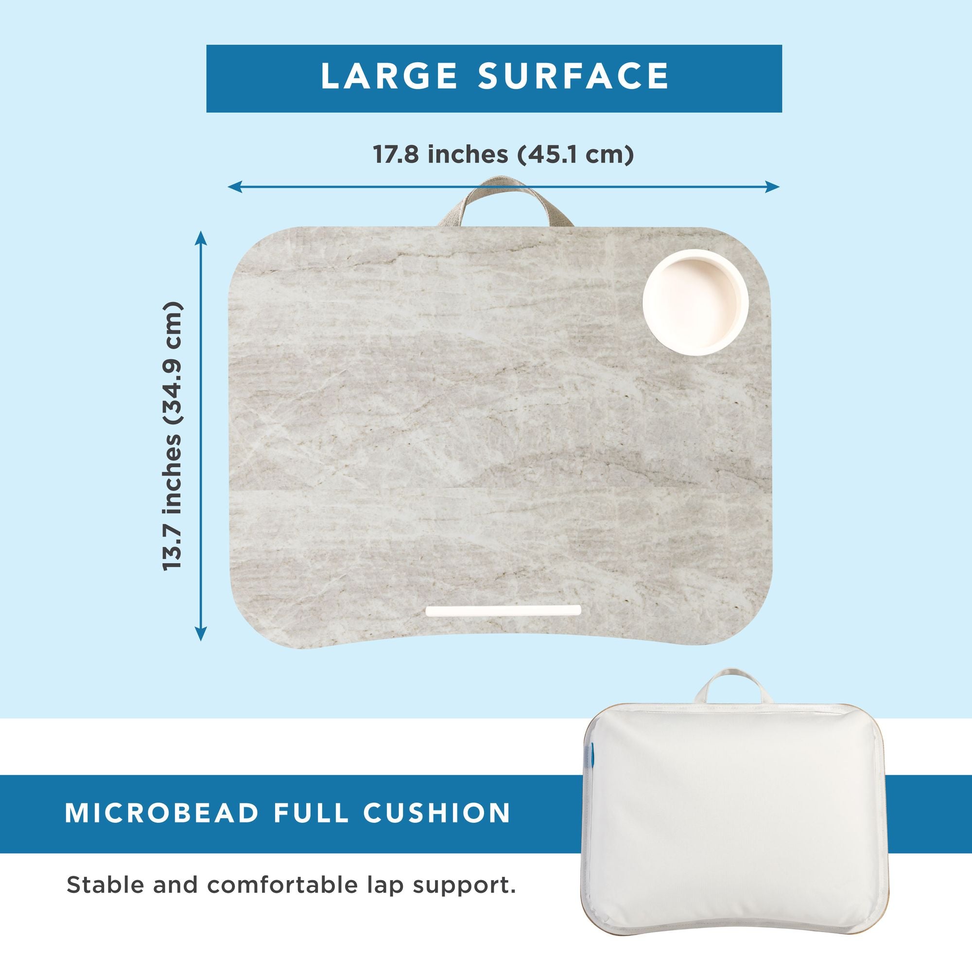 Stone Design Cup Holder Lap Desk - Image 4