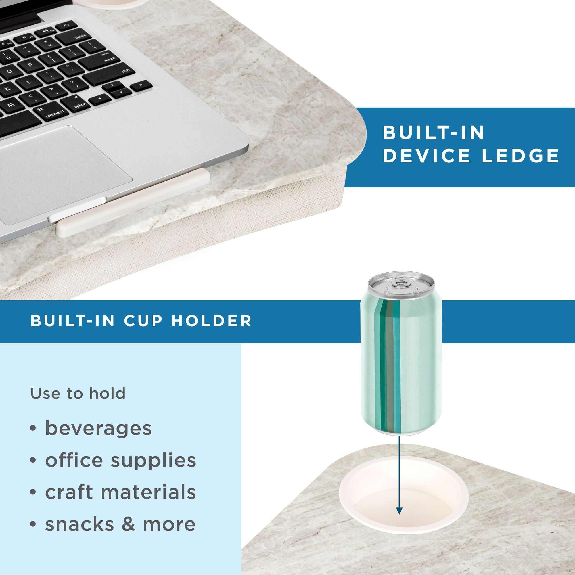 Stone Design Cup Holder Lap Desk - Image 5