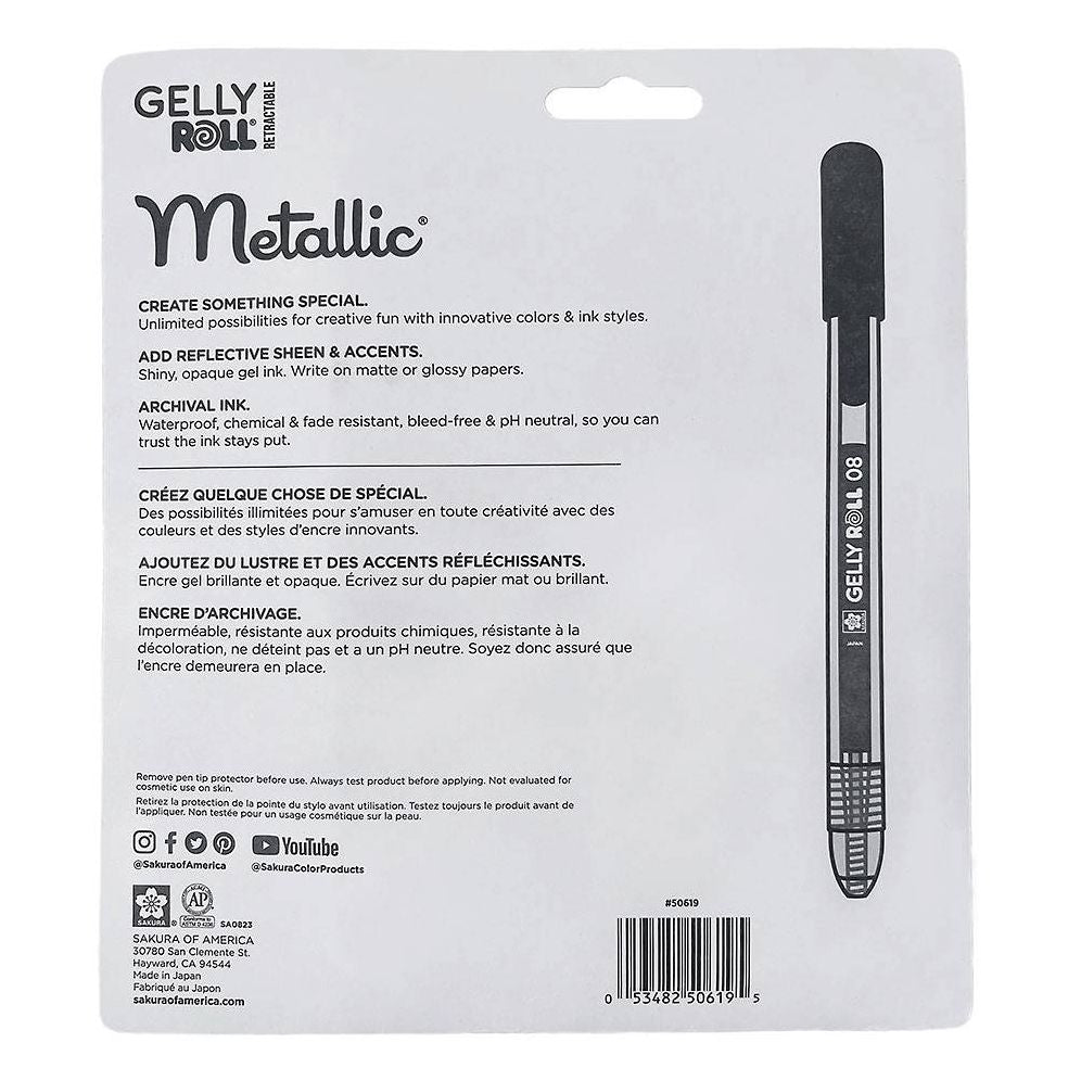 Sakura Gelly Roll Retractable - Metallic - 10 pack - Image 2