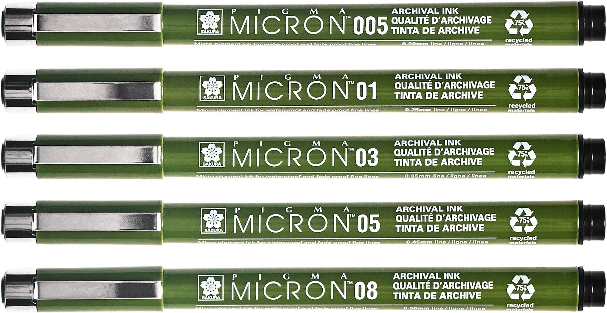 Micron Eco Black Set of 5 - Image 2