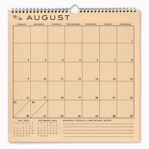 2026-2027 Paper Source Grid 17 Month Calendar