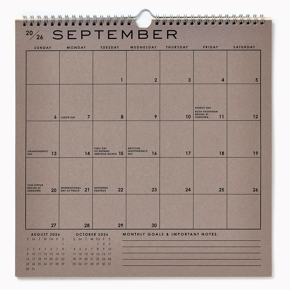 2026-2027 Paper Source Grid 17 Month Calendar - Image 2