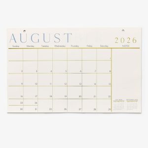 2026-2027 Paper Source Foil 17 Month Blotter Calendar