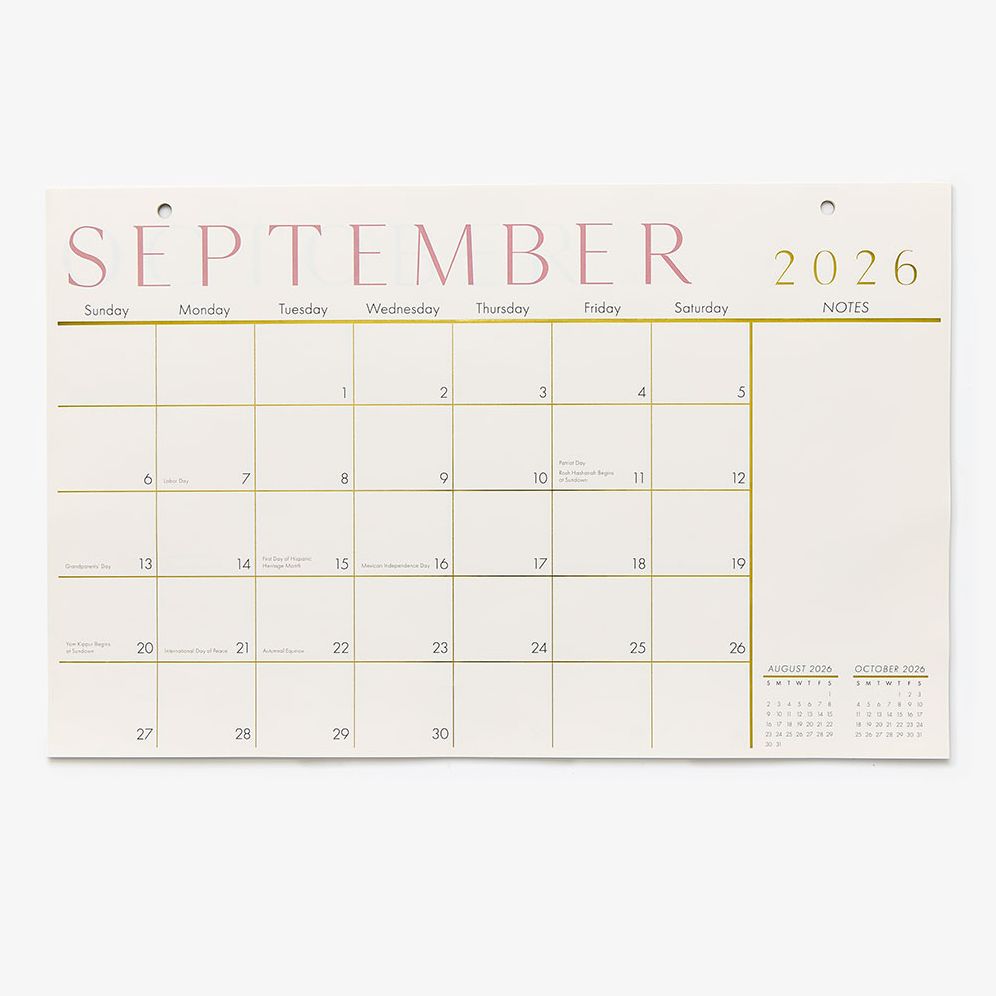 2026-2027 Paper Source Foil 17 Month Blotter Calendar - Image 2
