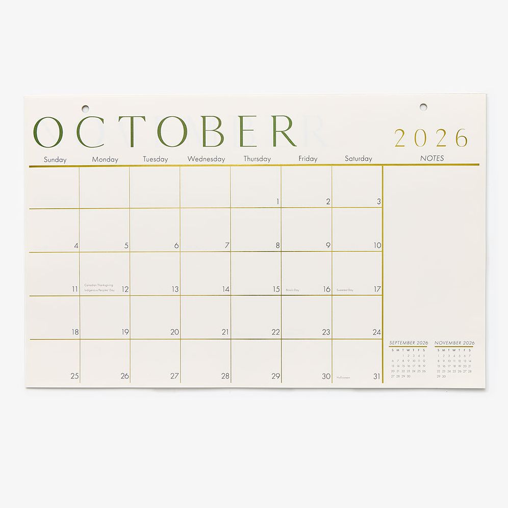 2026-2027 Paper Source Foil 17 Month Blotter Calendar - Image 3