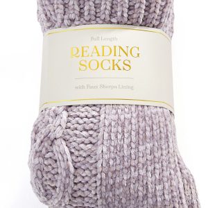 Purple Knit Reading sock