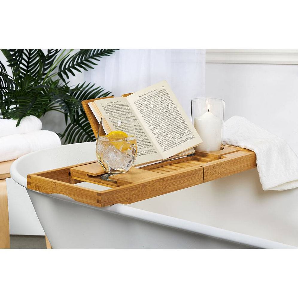 Bamboo Bath Tub Caddy - Image 3