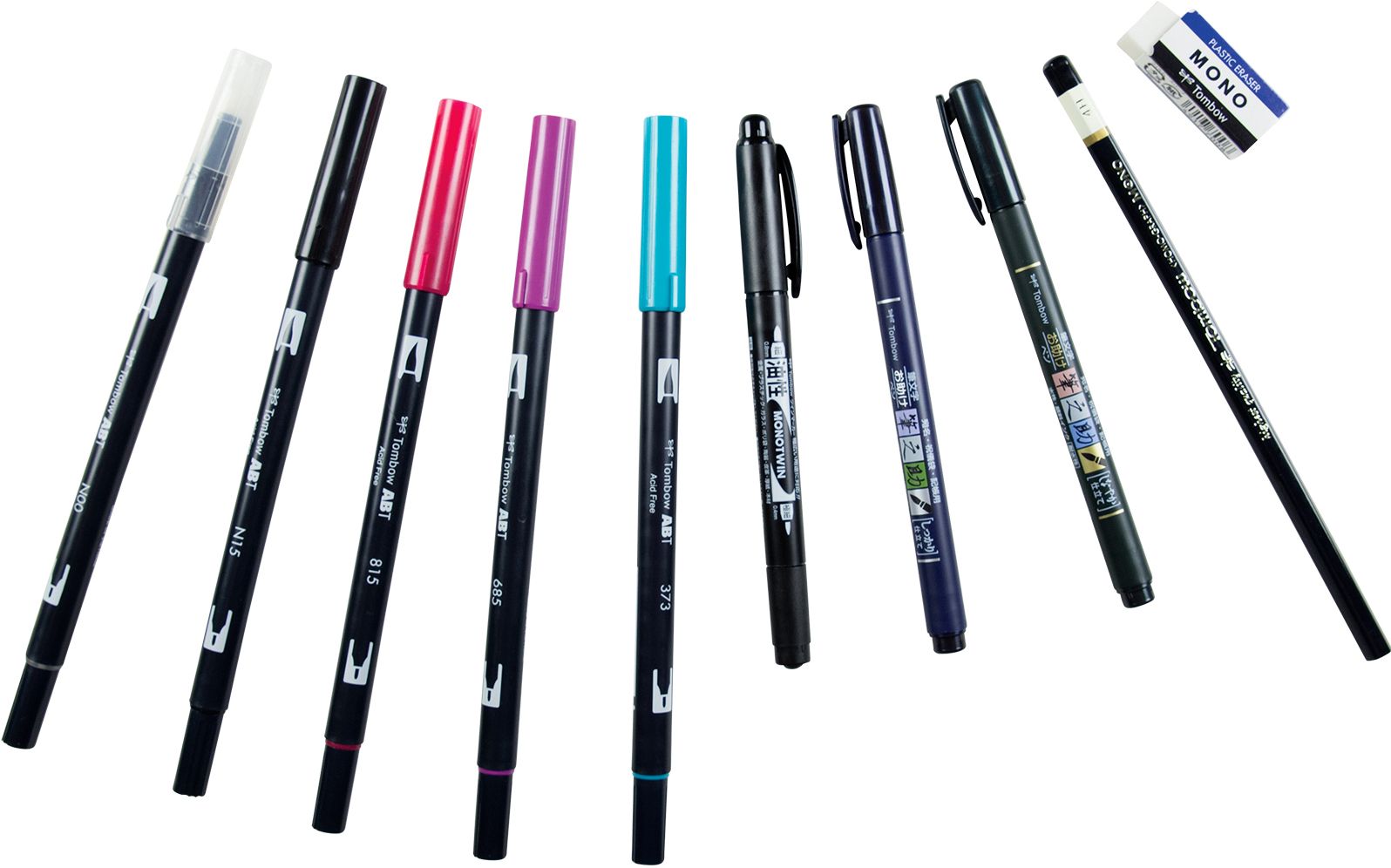 Tombow Lettering in Color Set Updated Palette with Dual Brush Pens and Hand Lettering Tools - Image 2