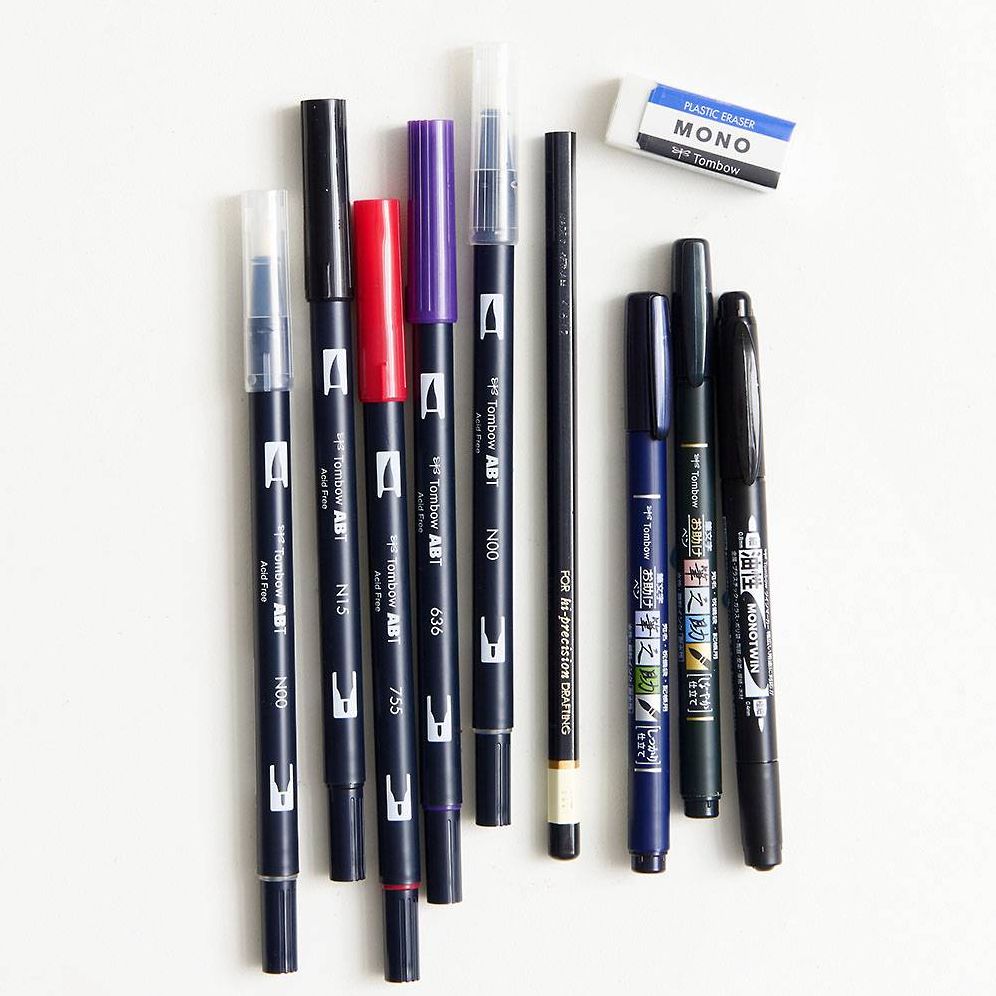 Tombow Lettering in Color Set Updated Palette with Dual Brush Pens and Hand Lettering Tools - Image 5