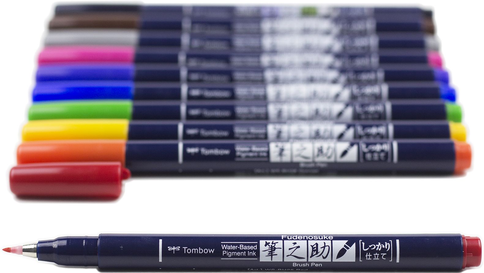 Fudenosuke Colors Brush Pen Set - Image 3