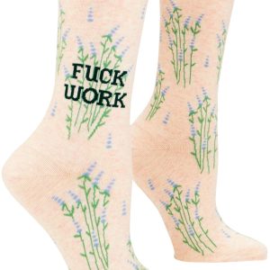 Fuck Work women's crew sock