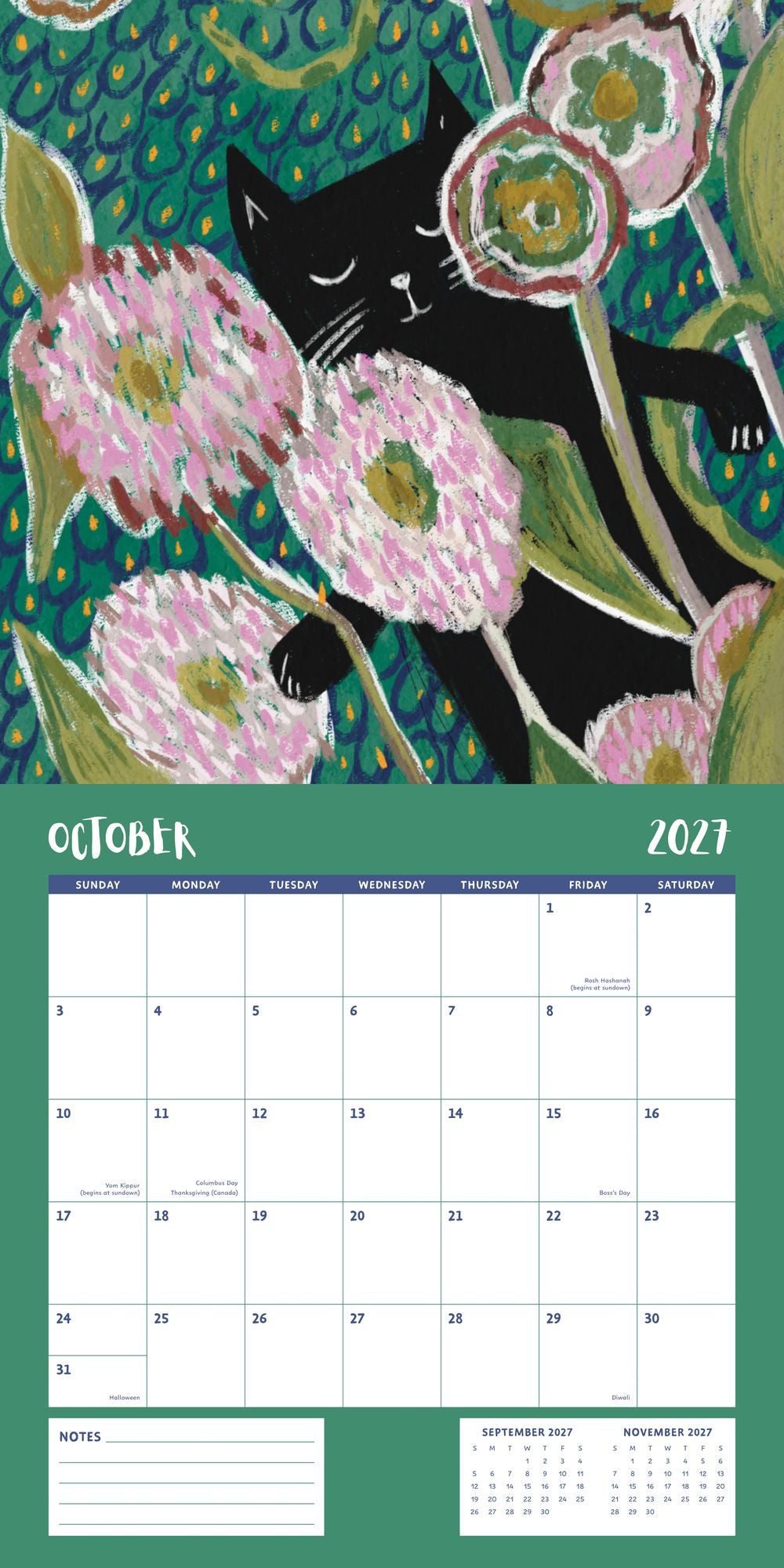 2027 Wall Calendar - Niaski Cats - Image 12
