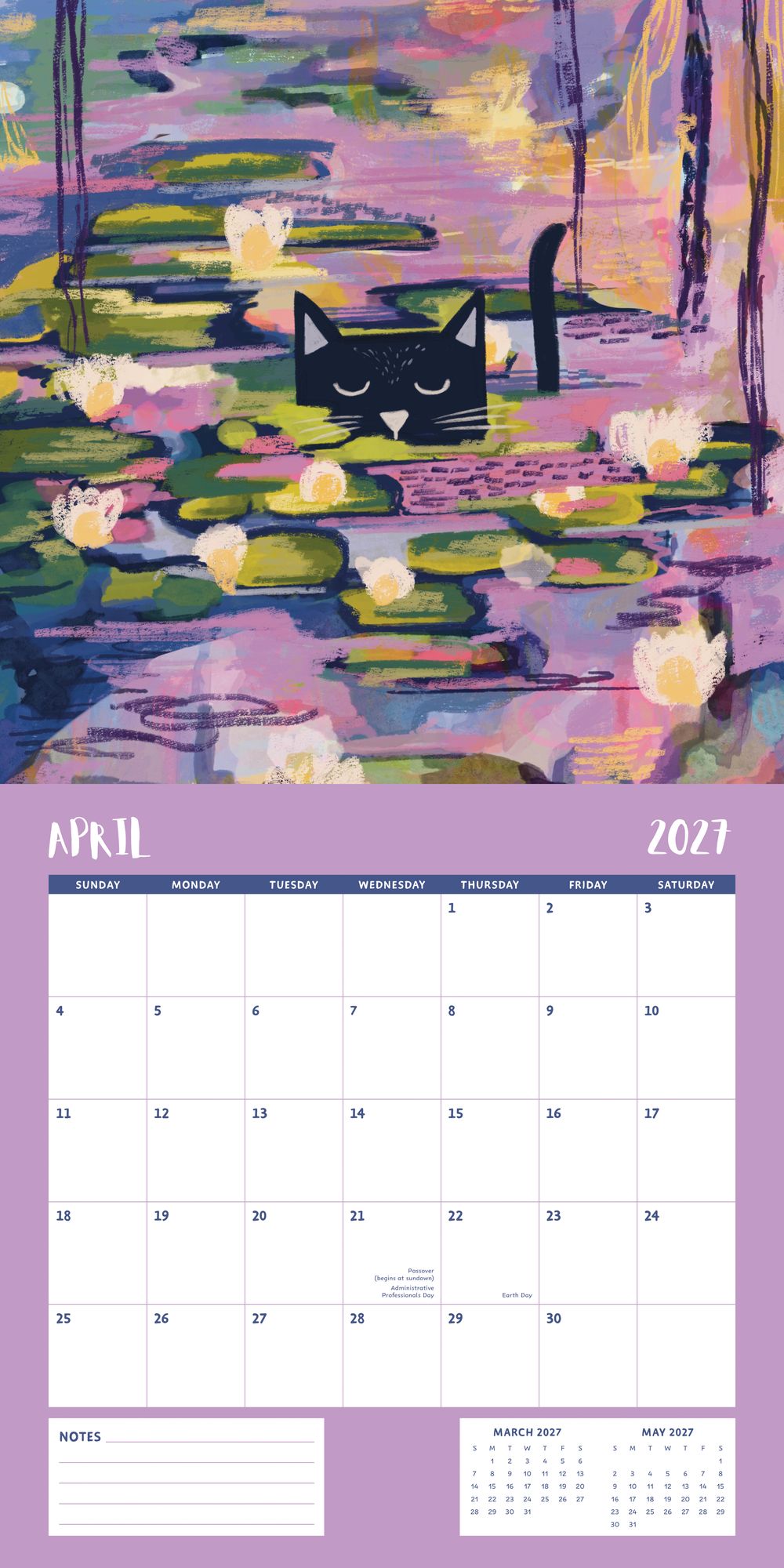 2027 Wall Calendar - Niaski Cats - Image 6