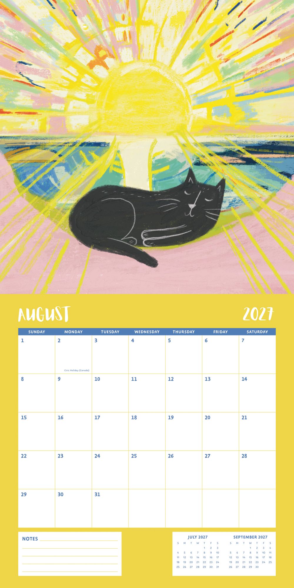 2027 Wall Calendar - Niaski Cats - Image 10