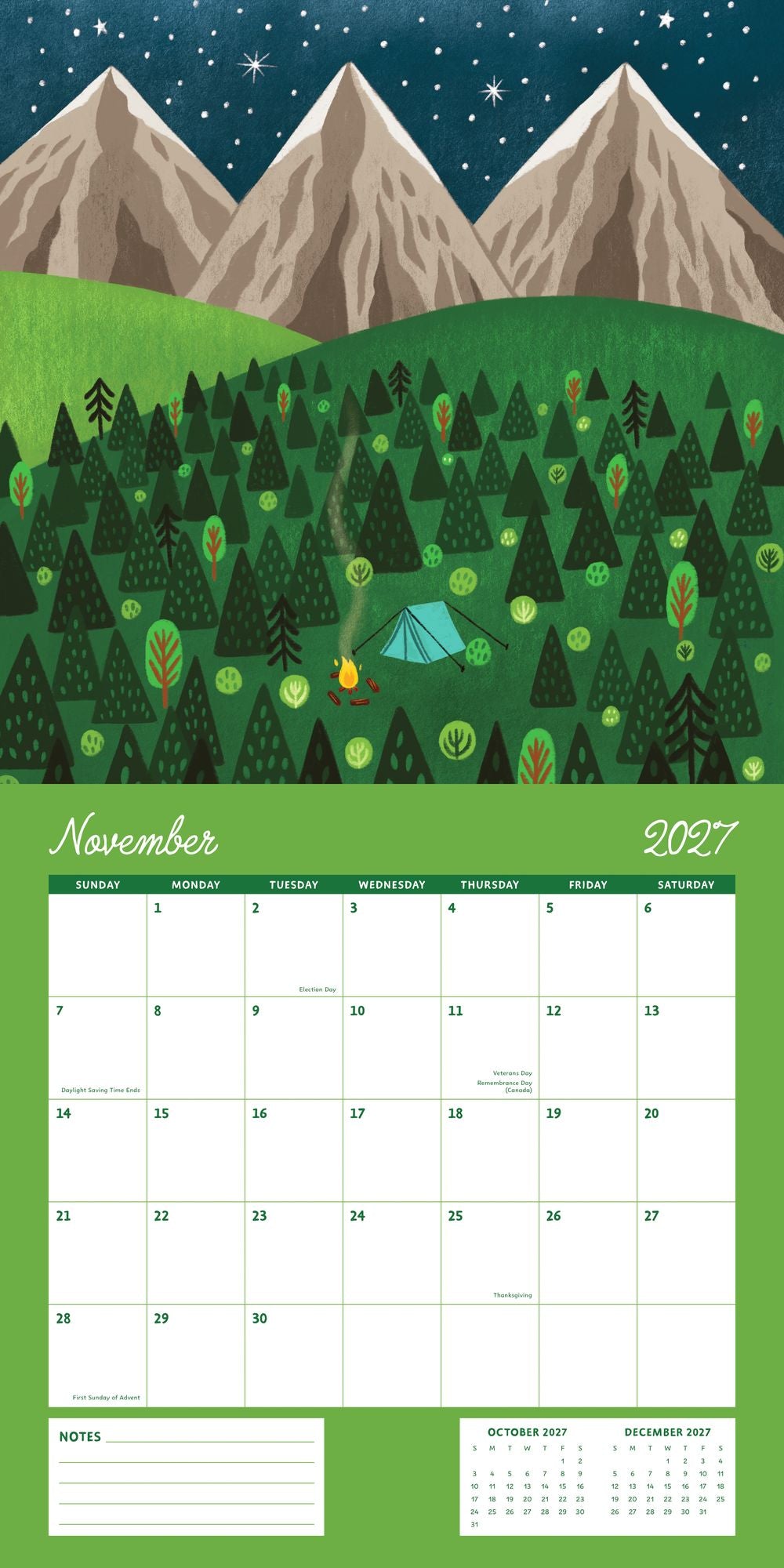 2027 Wall Calendar - Enchanted Wildscapes - Pear Tree Press - Image 13