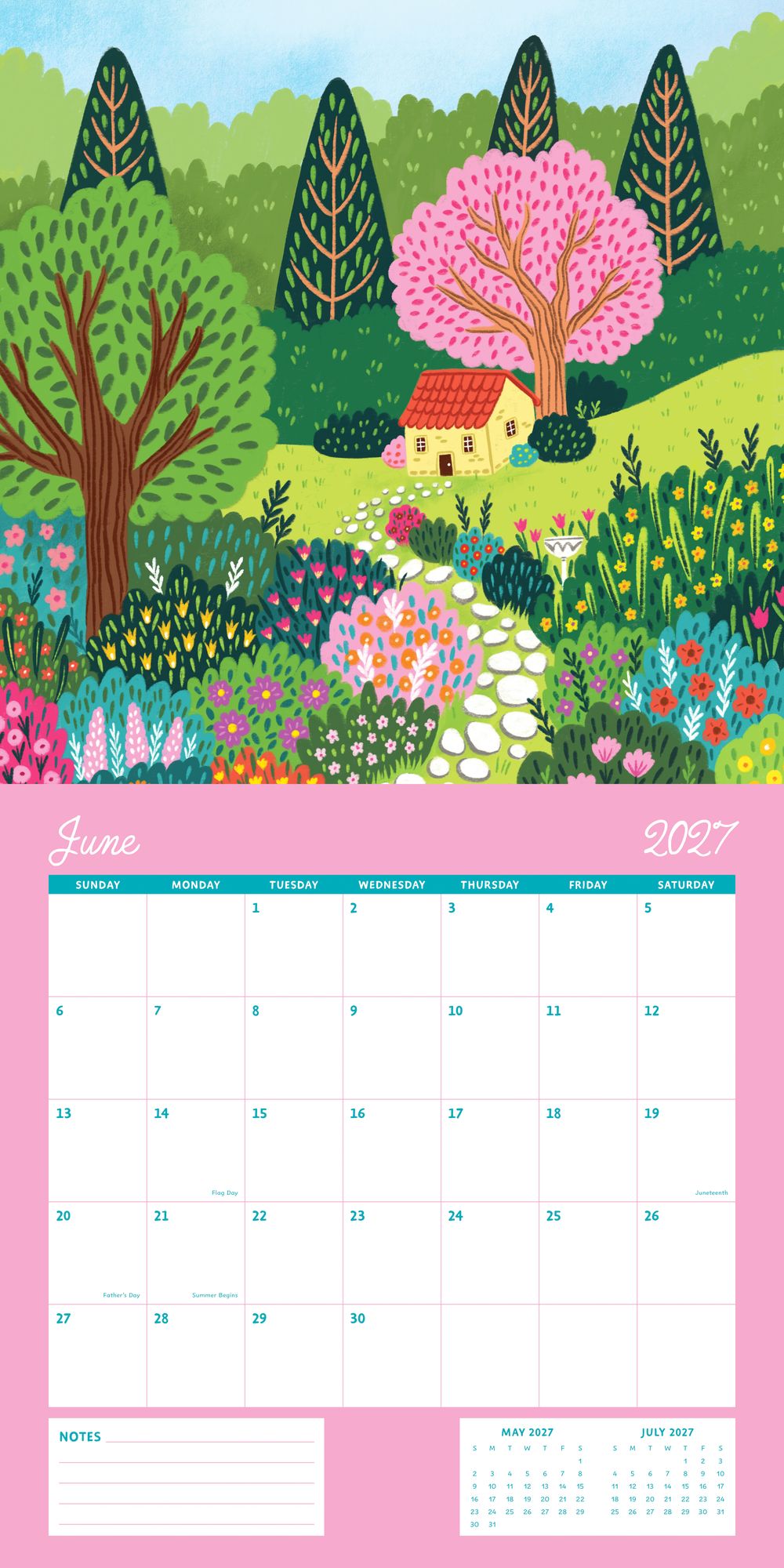 2027 Wall Calendar - Enchanted Wildscapes - Pear Tree Press - Image 8