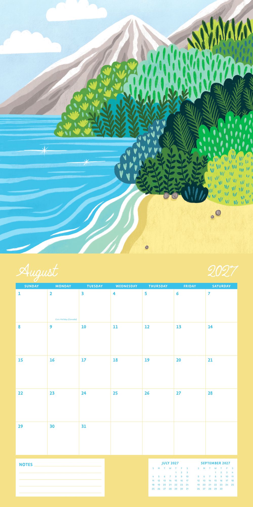 2027 Wall Calendar - Enchanted Wildscapes - Pear Tree Press - Image 10