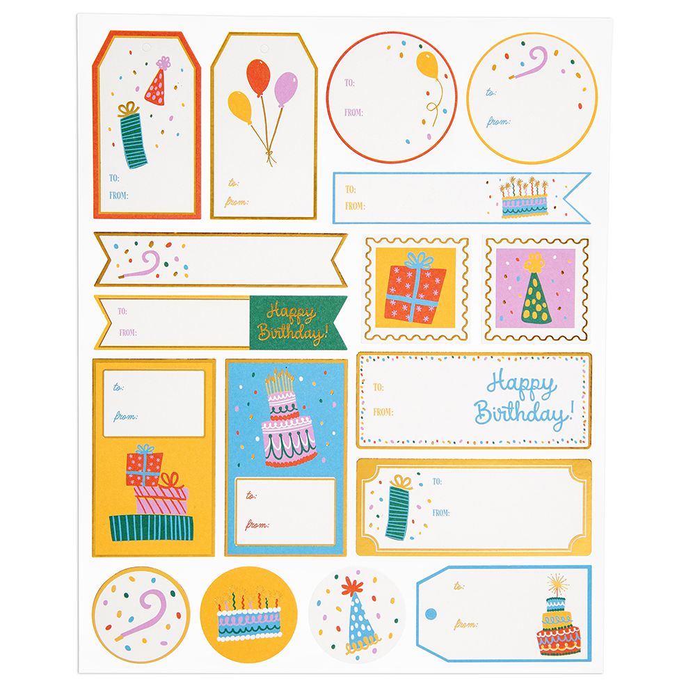 Happy Birthday Gift Labels - Image 3