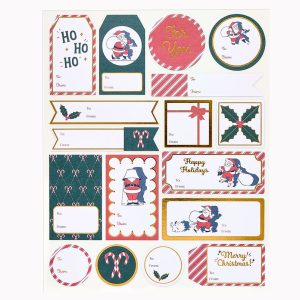 Sneaky Santa Adhesive Gift Labels