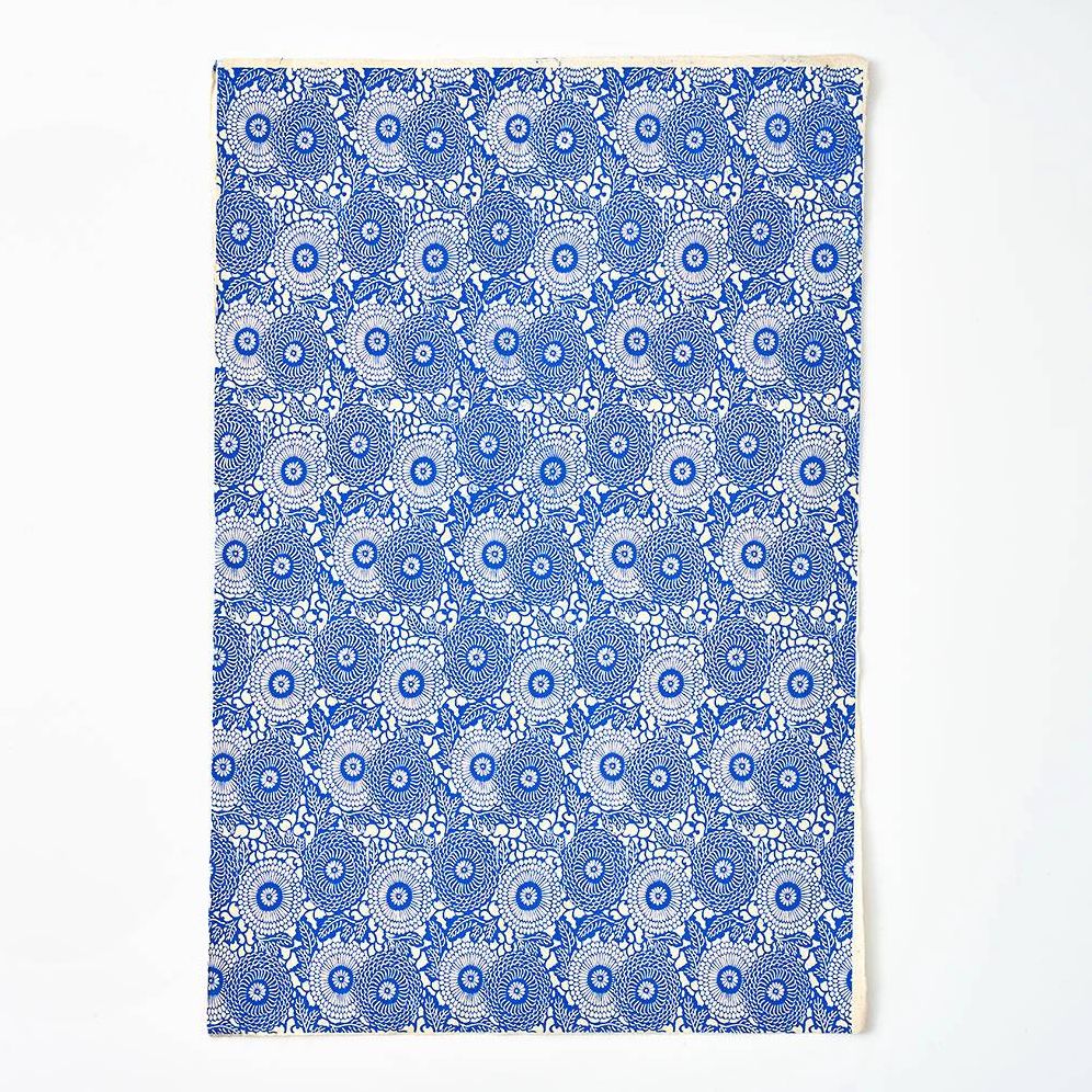 Japanese Abstract Floral Handmade Paper - Image 2