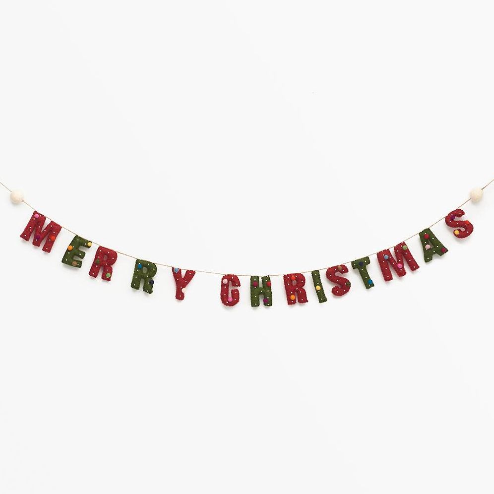 Merry Christmas Felt Garland - Image 2