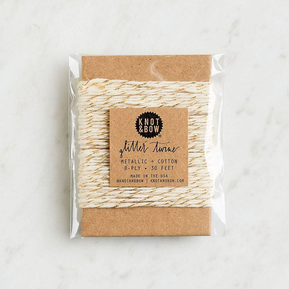 Gold Metallic/Natural Twine Card 10yd - Image 2