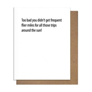 Frequent Flier Miles Birthday Card
