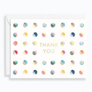 Dotted Watercolor Thank You Card Set