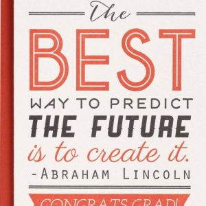 Predict Future Letterpress Graduation Card