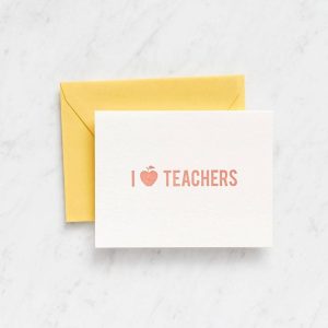 I Apple Teachers Greeting Card