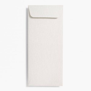 #10 Open End Shimmer Silver Envelopes