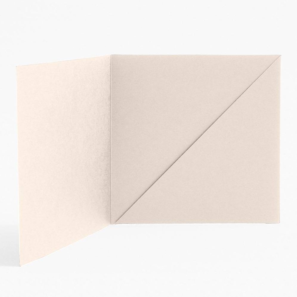 5.5 Square Luxe Cream Diagonal Folders - Image 2