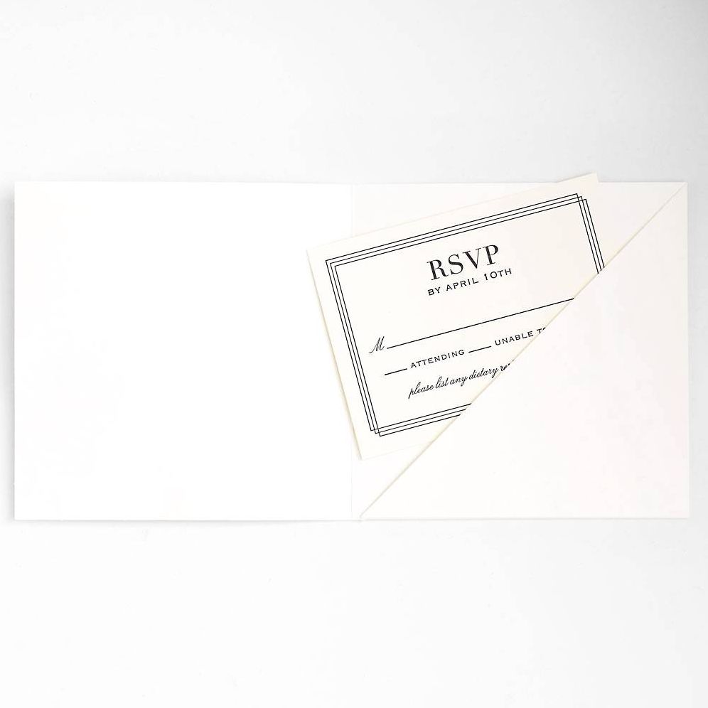 Luxe White Diagonal Folder - Image 3