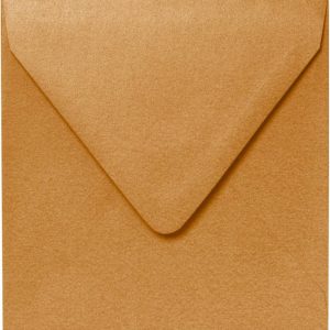 5.75 Square Antique Gold Envelopes